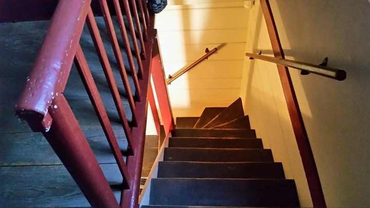 Interior staircase of Weems-Botts Museum